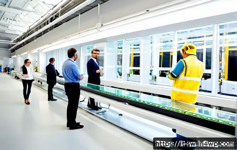 Home 10 기술 산업 인Sight 탐방 여행 - Photorealistic technology industry insight tour inside a modern Italian advanced manufacturing facil...
