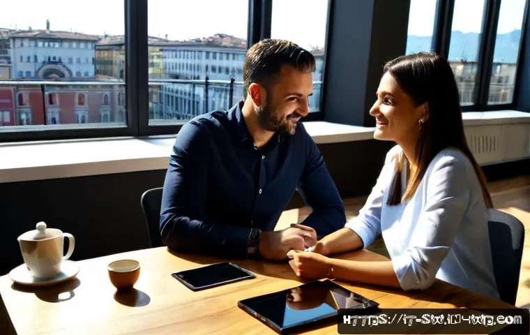 전 세계의 기술 스타트업 탐방기 - Photorealistic editorial travel scene inside a bright Milan technology startup hub, Italian entrepre...